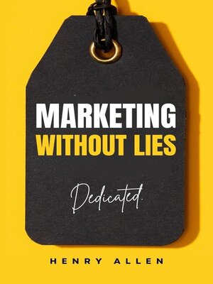 cover image of Marketing Without Lies